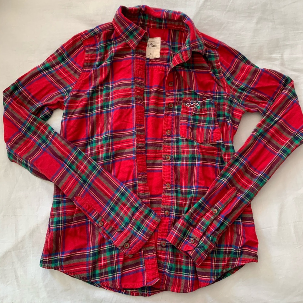 ❌ SOLD ❌ Hollister Plaid Long Sleeve Shirt